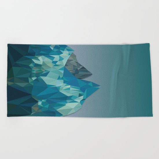 Night Mountains No. 36 Beach Towel