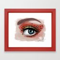 Heart Eyes Framed Art Print