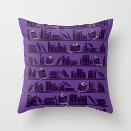 Bookworms Throw Pillow