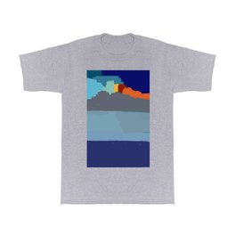 Abstract landscape French Riveria T Shirt