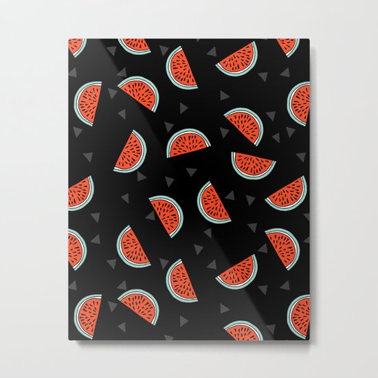 Watermelon by Andrea Lauren Metal Print
