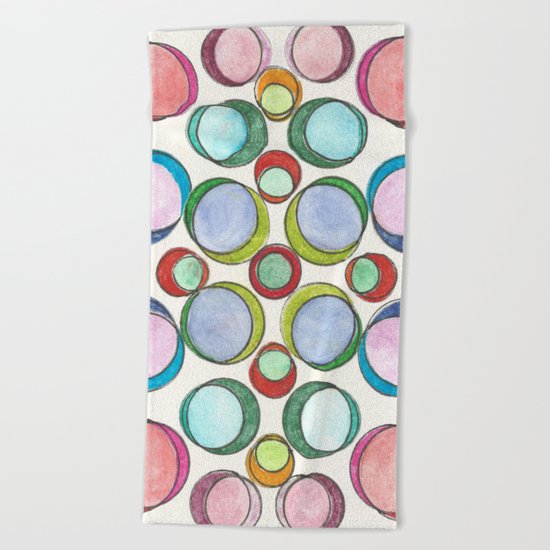 Orbicular Symmetry Beach Towel