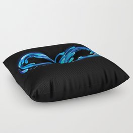 Infinity of Cold Water Floor Pillow