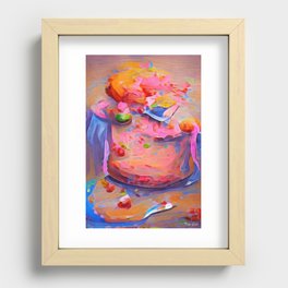 Cathy's Other Crumbling Cake Recessed Framed Print
