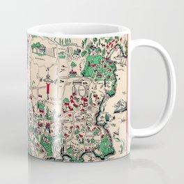1939 Vintage Map of Victoria, British Columbia, Canada Coffee Mug