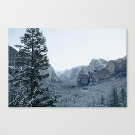 Yosemite Valley Tunnel View After Snow Canvas Print