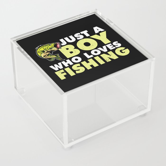 Just A Boy Who Loves Fishing Acrylic Box
