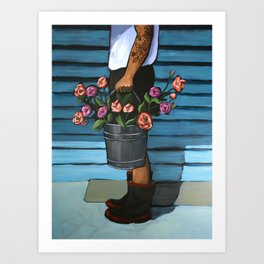 The Flower Seller Art Print