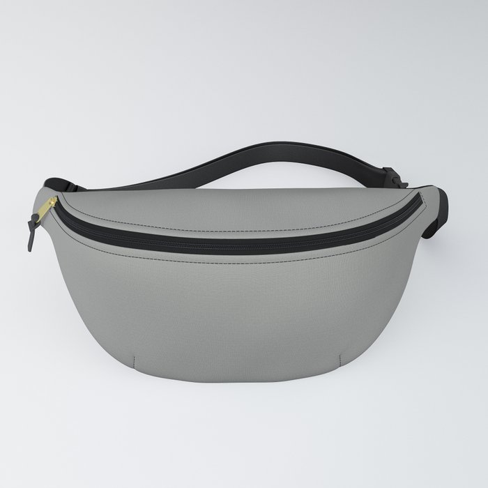 Medium Stromy Gray - Grey Solid Color Pairs PPG Phoenix Fossil PPG1009-5 Fanny Pack