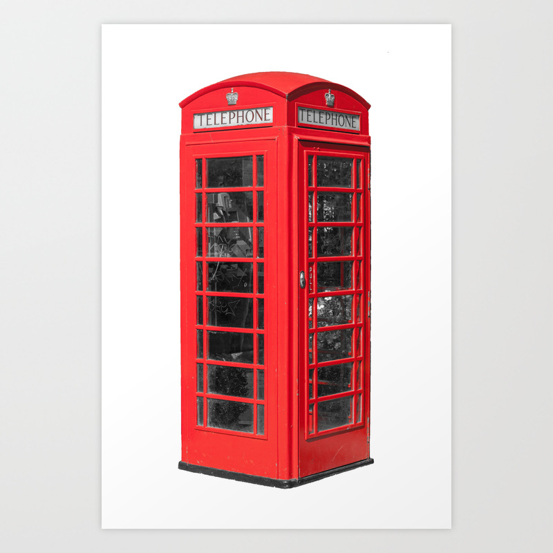 Iconic Red Uk Phone Box Art Print By Nigelsutherland Society6 Iconic Red Uk Phone Box Art Print By Nigelsutherland Society6