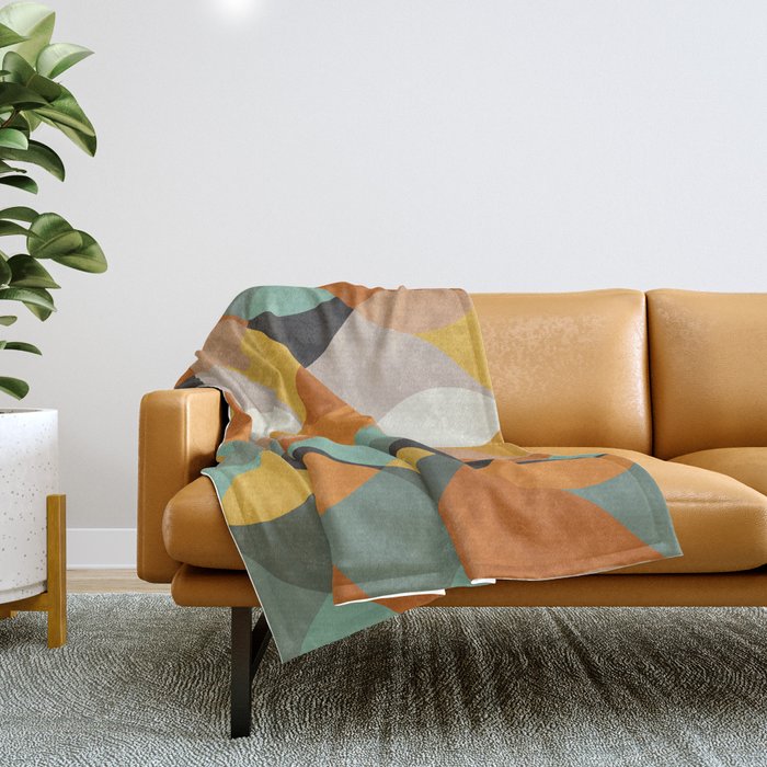 Retro Pattern Throw Blanket