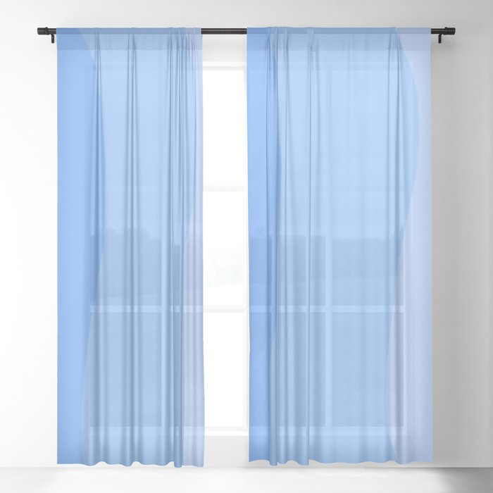 A Powder Blue S Curve For You Sheer, Powder Blue Curtains
