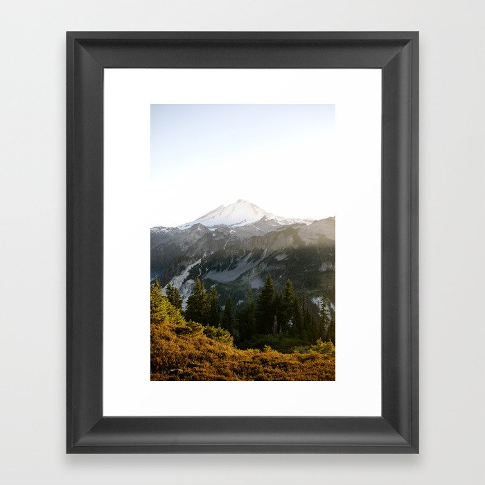 Mount Baker Framed Art Print