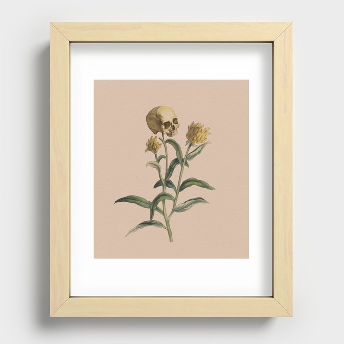 Death Blooms Recessed Framed Print