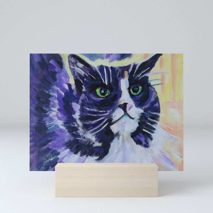 barbs cat Mini Art Print