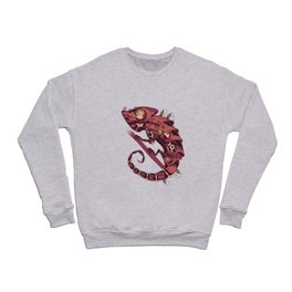 Steampunk Chameleon Crewneck Sweatshirt