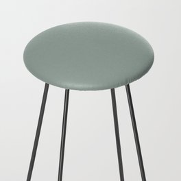 Allaying Grey Blue Green Solid Color Pairs To Sherwin Williams Halcyon Green SW 6213 Counter Stool