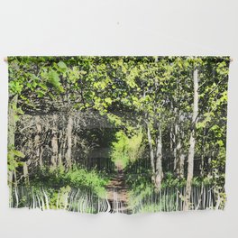 Scottish Highlands Spring Nature Walk in I Art Wall Hanging