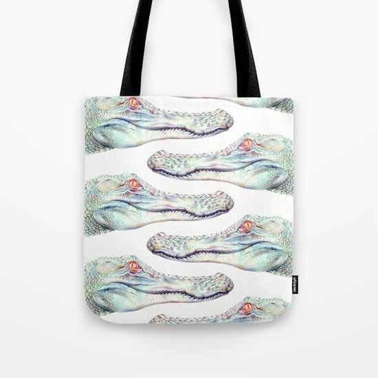 Albino Alligator Tote Bag