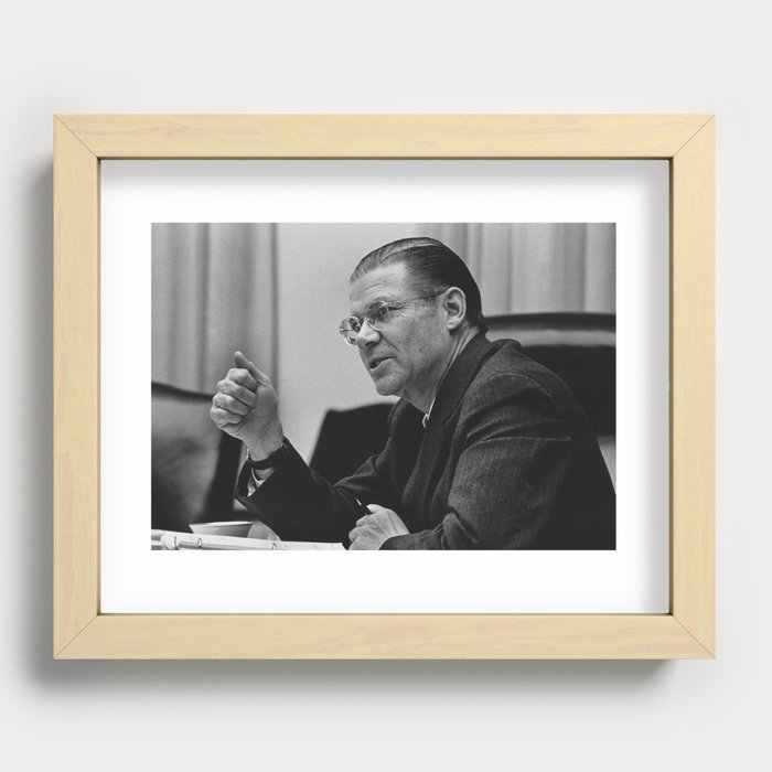 Secretary of Defense Robert McNamara - 1968 Recessed Framed Print