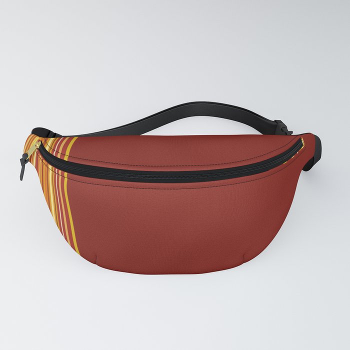 Red and warm stripes Fanny Pack