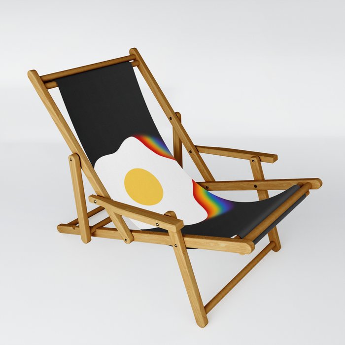 Rainbow fried egg 1 Sling Chair