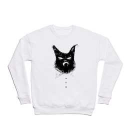 Button Wolf Crewneck Sweatshirt