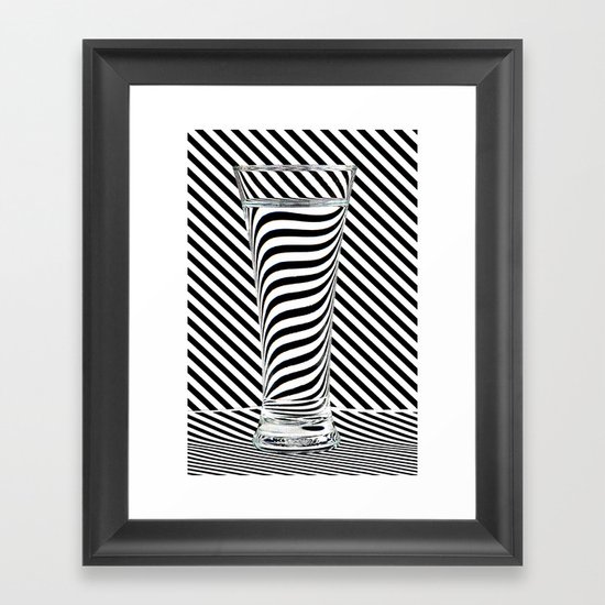 Striped Water Framed Art Print