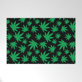 Weed Leaf Pattern  Welcome Mat