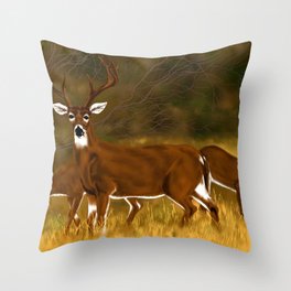 Friends In The Woods Throw Pillow
