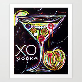 XO Vodka Art Print