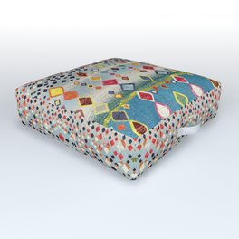 Heritage Multicolours Moroccan design Outdoor Floor Cushion