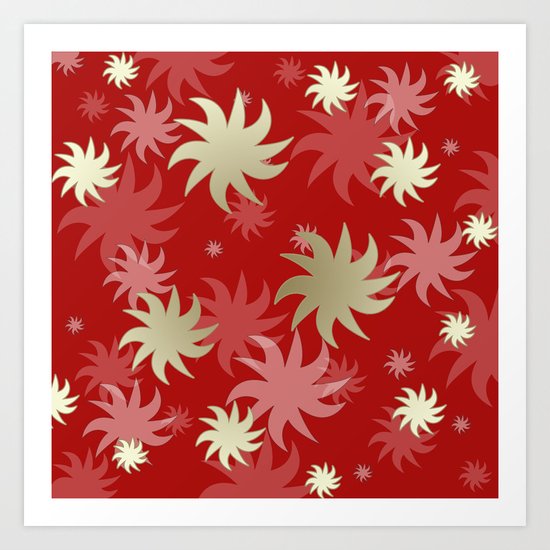 CHRISTMAS STARS 04 Art Print