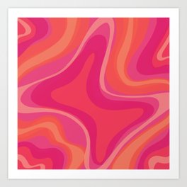 Pink Swirlies Art Print