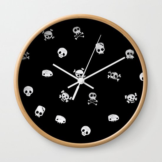 Cute Skull Wall Clock