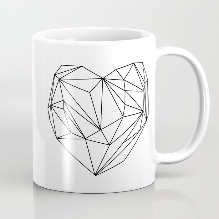 Heart Graphic (black on white) Coffee Mug