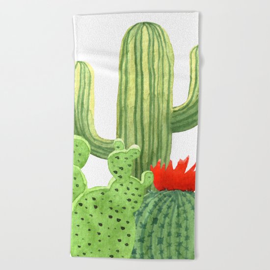 Perfect Cactus Bunch Beach Towel