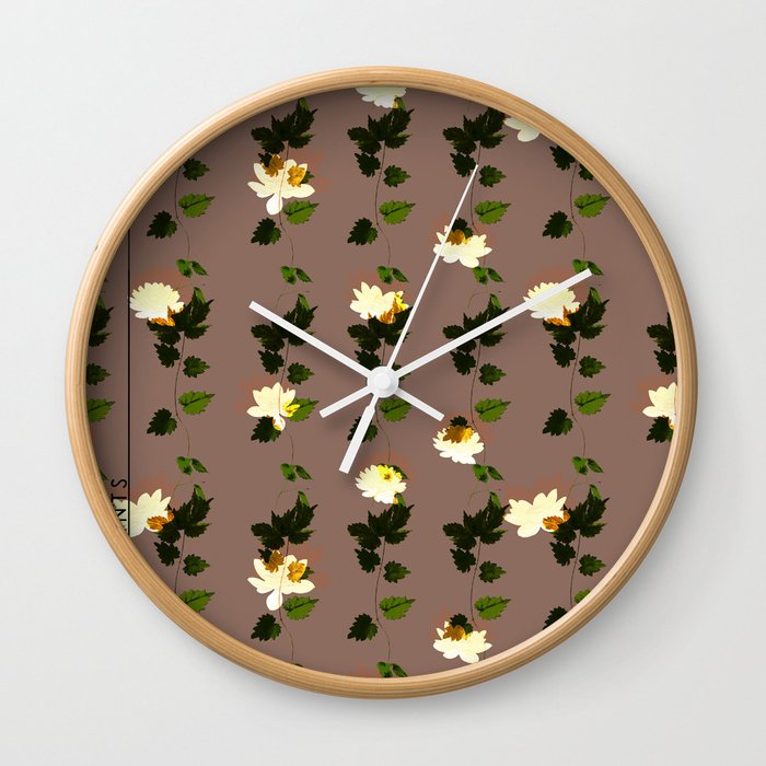 Flower String Wall Clock
