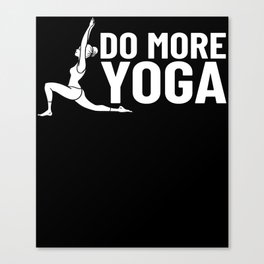 Yoga Beginner Workout Poses Quotes Meditation Canvas Print