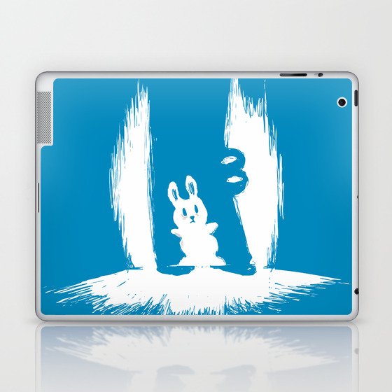cornered! (bunny and crocodile) Laptop & iPad Skin