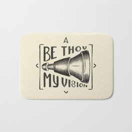 Be Thou My Vision (black) Bath Mat | Eleanorhull, Hymn, Worship, Jesus, Christian, Reformation, Graphicdesign, Reformed, Vision, Calvinist 