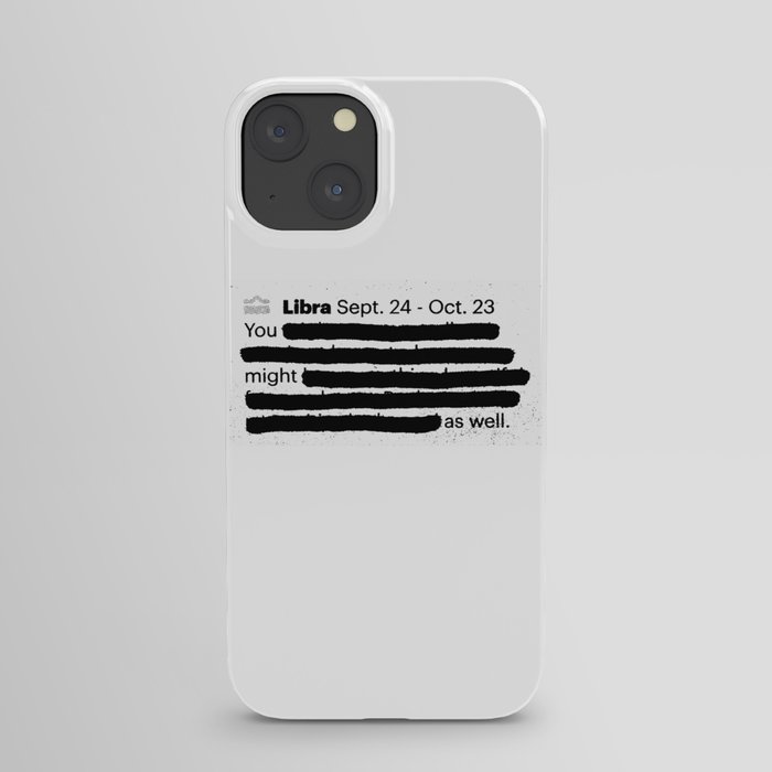 Libra 1 iPhone Case