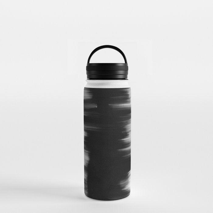 Modern Abstract Black and White No9 Water Bottle