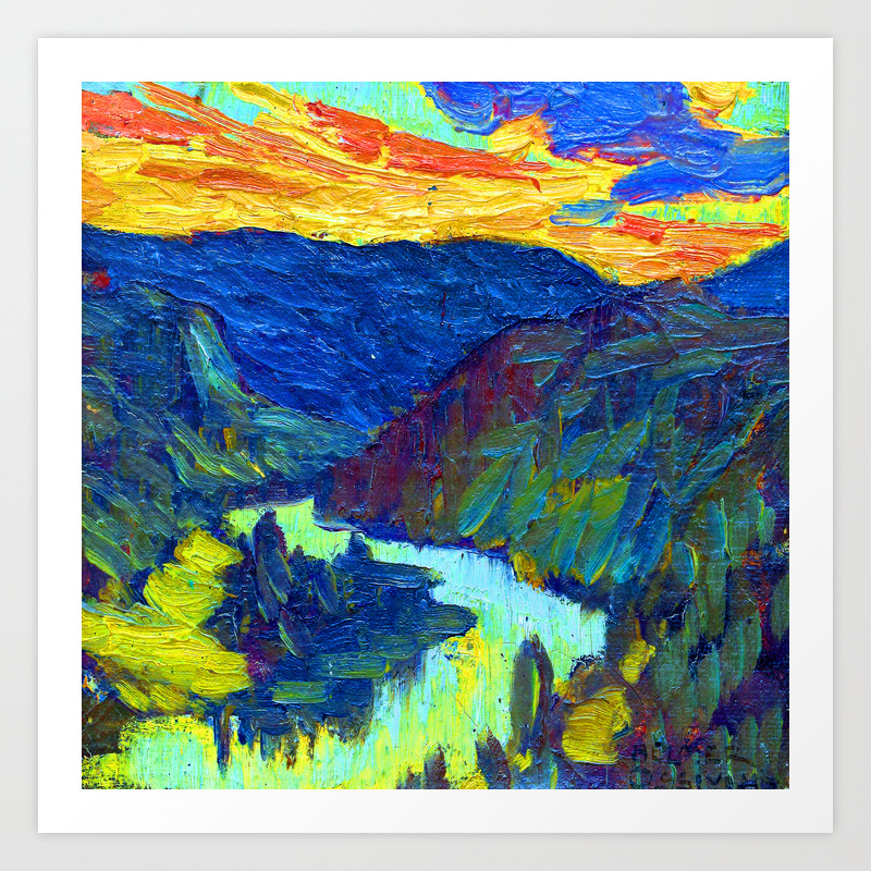 Helmer Osslund Autumn Evening Art Print By Jjbzz Society6