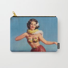 Hula Girl Vintage Pin Up Art Carry-All Pouch
