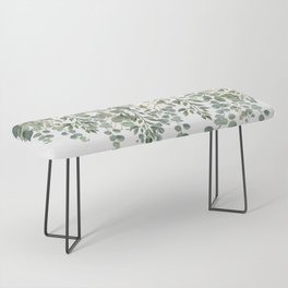 Gold And Green Eucalyptus Leaves Bench