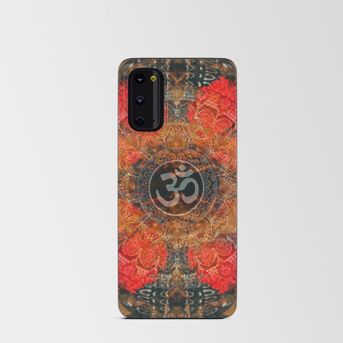 Om Butterflies Fractal Android Card Case