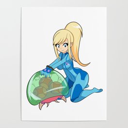 Zero Suit Girl Poster