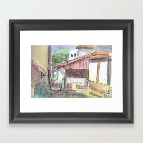 Colonial House Framed Art Print