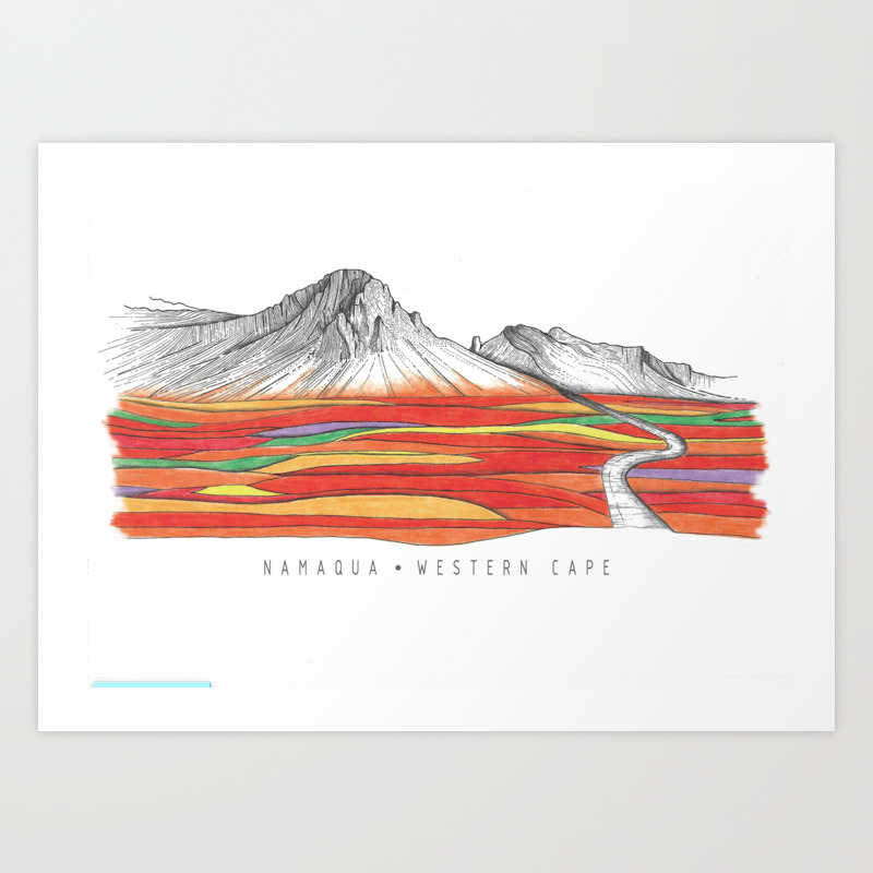 Mountain Landscape Contemporary Art Mountain Drawing Modern Art